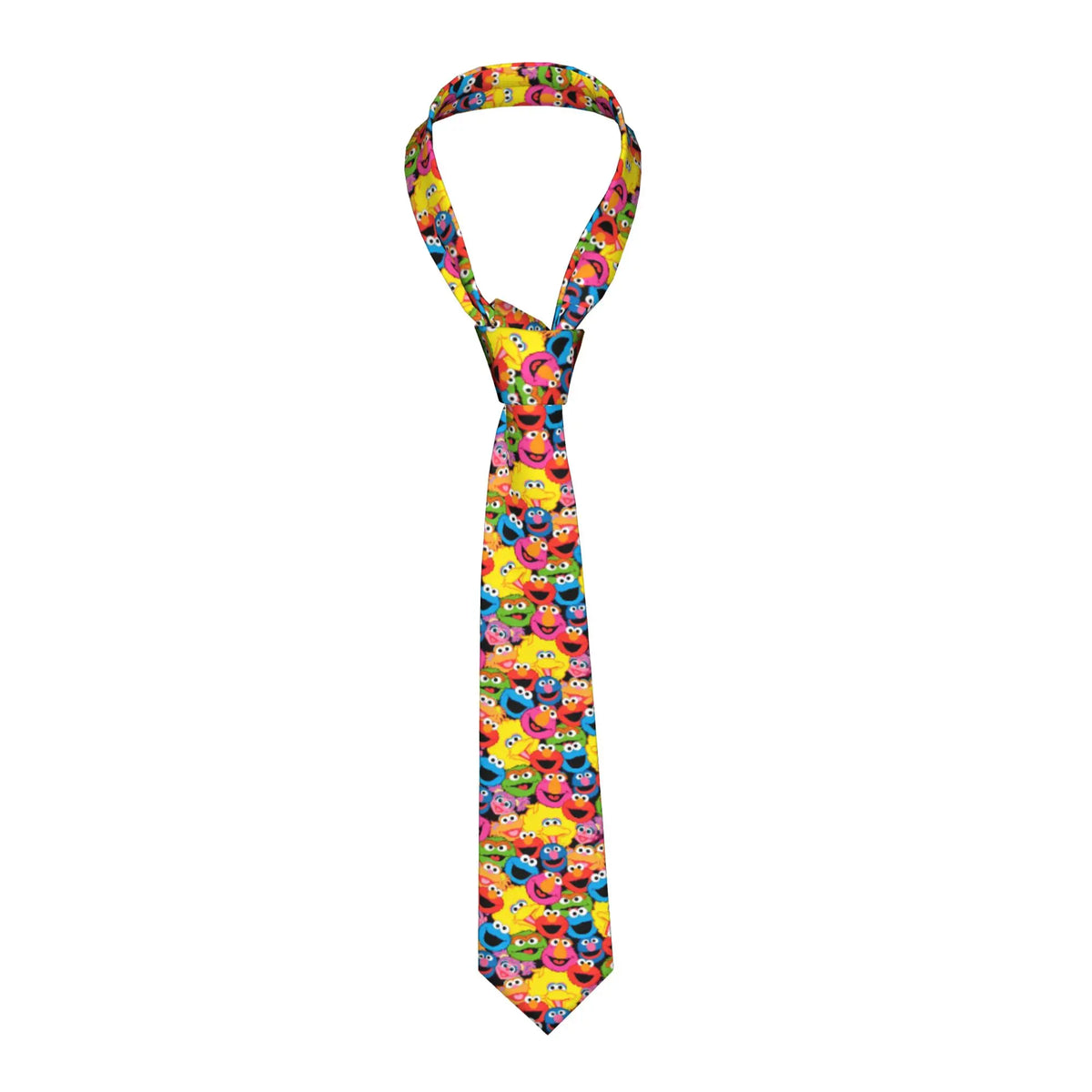 Anime Cookies Monsters Necktie Men 8 cm Slim Neck Ties Sesame Street SesameStreet for Men Daily Wear Cravat Wedding Office