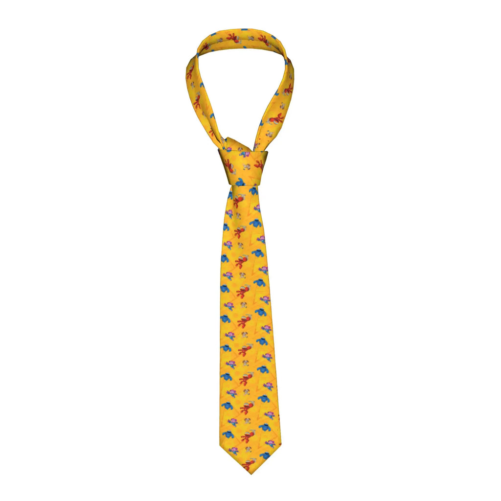 Anime Cookies Monsters Necktie Men 8 cm Slim Neck Ties Sesame Street SesameStreet for Men Daily Wear Cravat Wedding Office