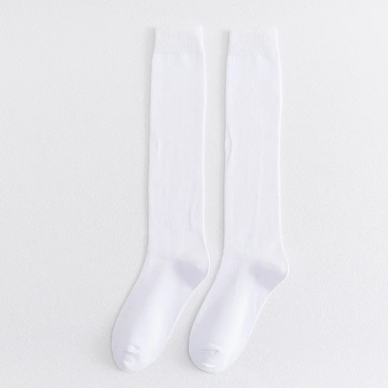 1 Pairs Mens Long Socks Stockings  Soft Cotton Solid Business Party Dress Formal Gentleman Warm Thermal Crew High Socks Fathers