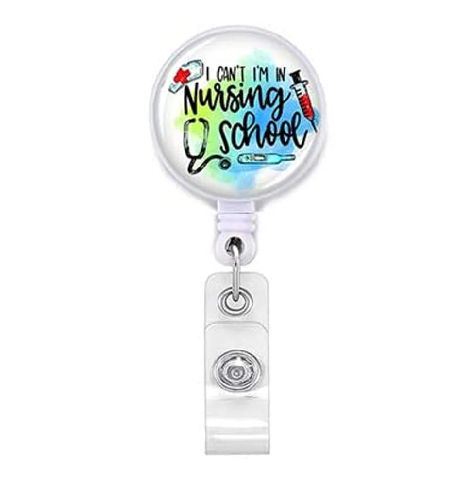 Staff Employee's Card Clip Retractable ID Name Badge Reel for Doctors Nurses Work Card Holder Accessories Medical Workers Pass