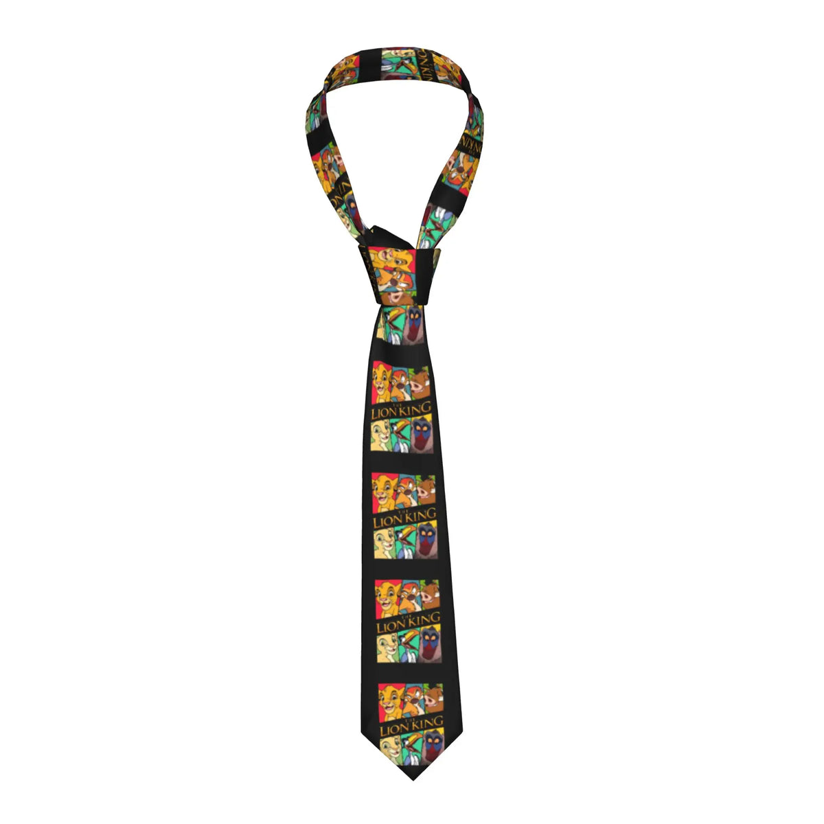 Fashion Anime The Lion King Simba  Neck Ties Men Personalized Silk Cartoon  Necktie for Business Gravatas