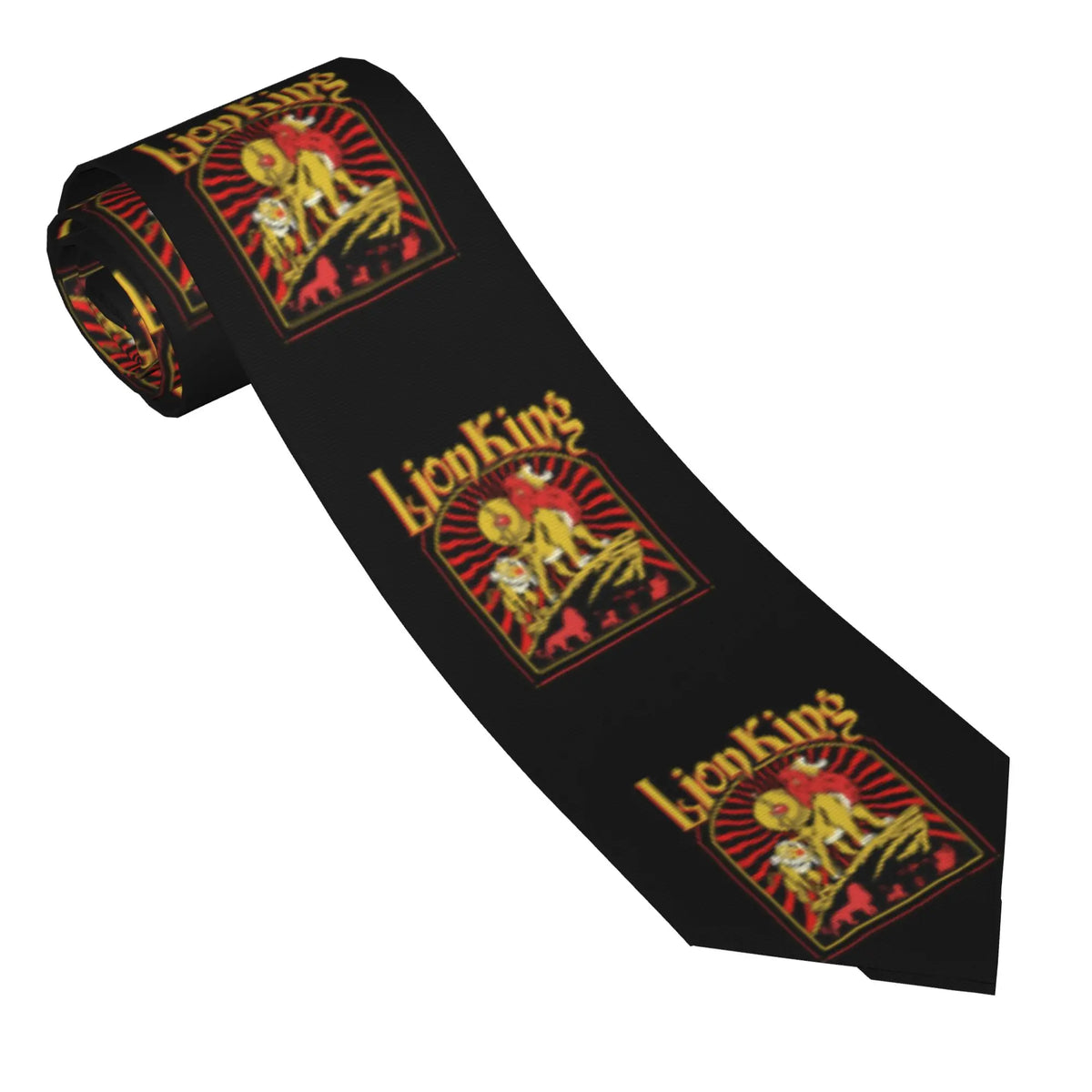 Fashion Anime The Lion King Simba  Neck Ties Men Personalized Silk Cartoon  Necktie for Business Gravatas