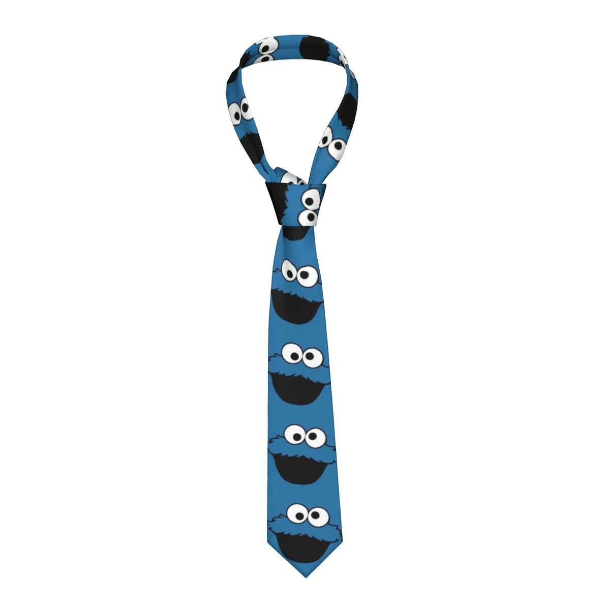 Anime Cookies Monsters Necktie Men 8 cm Slim Neck Ties Sesame Street SesameStreet for Men Daily Wear Cravat Wedding Office
