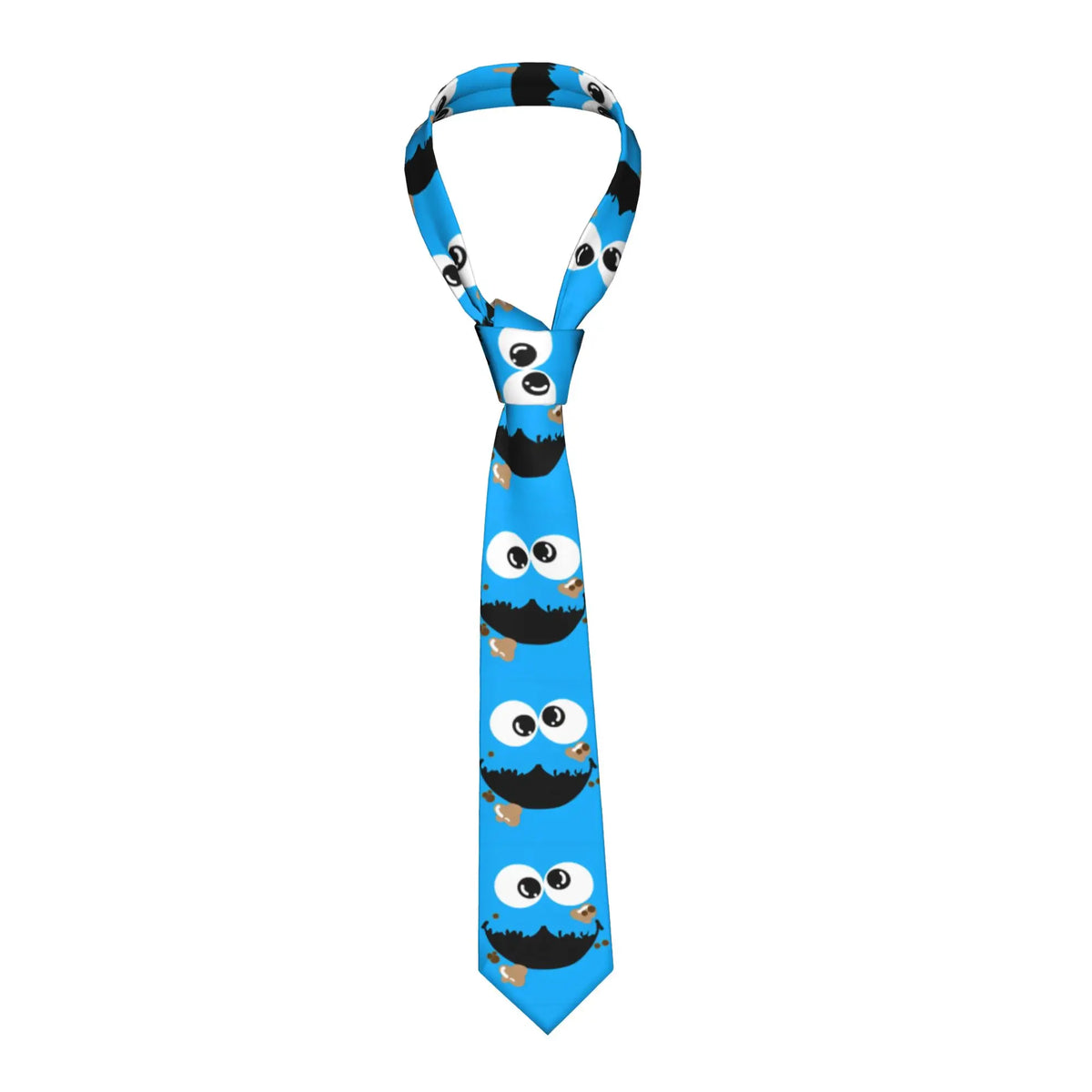 Anime Cookies Monsters Necktie Men 8 cm Slim Neck Ties Sesame Street SesameStreet for Men Daily Wear Cravat Wedding Office
