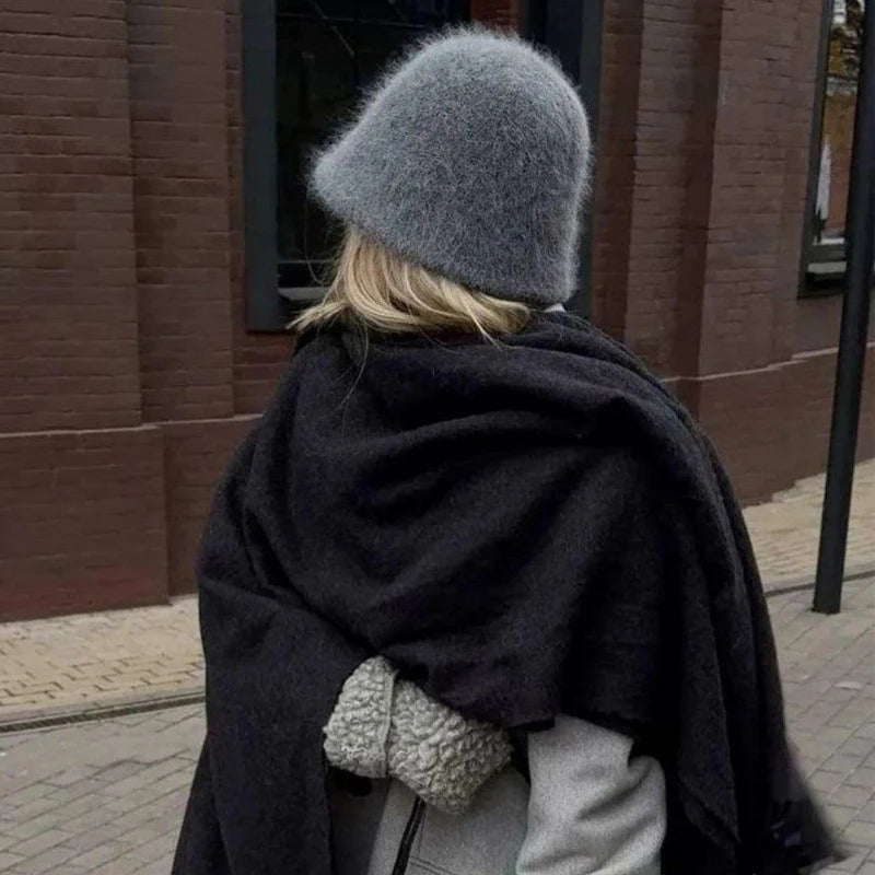 New Autumn Winter Wool Bucket Hat Women Fashion Vintage Fisherman Hats Versatile Cap Spring Felt Hat 6 Colors Foldable Hat