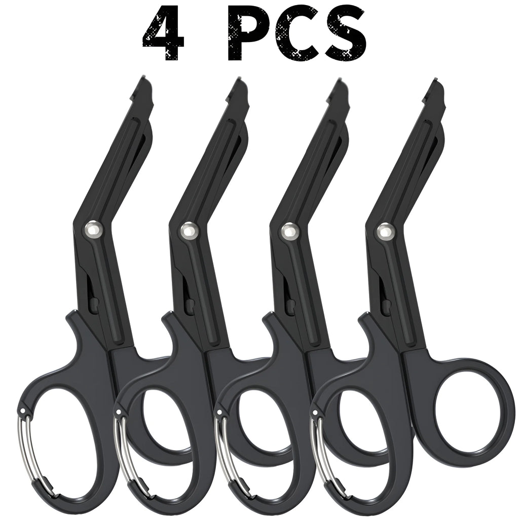 1/2/3/4/5pcs Emergency Medical Scissors Trauma Shears with Carabiner 18.5cm Bandage Shears and Military Bandage Scissors