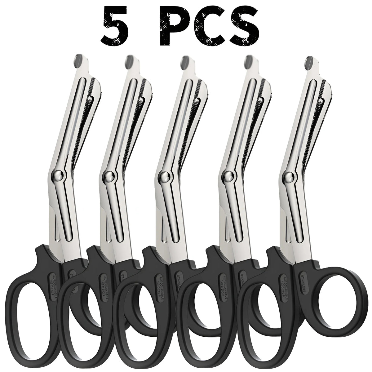1/2/3/4/5pcs Emergency Medical Scissors Trauma Shears with Carabiner 18.5cm Bandage Shears and Military Bandage Scissors