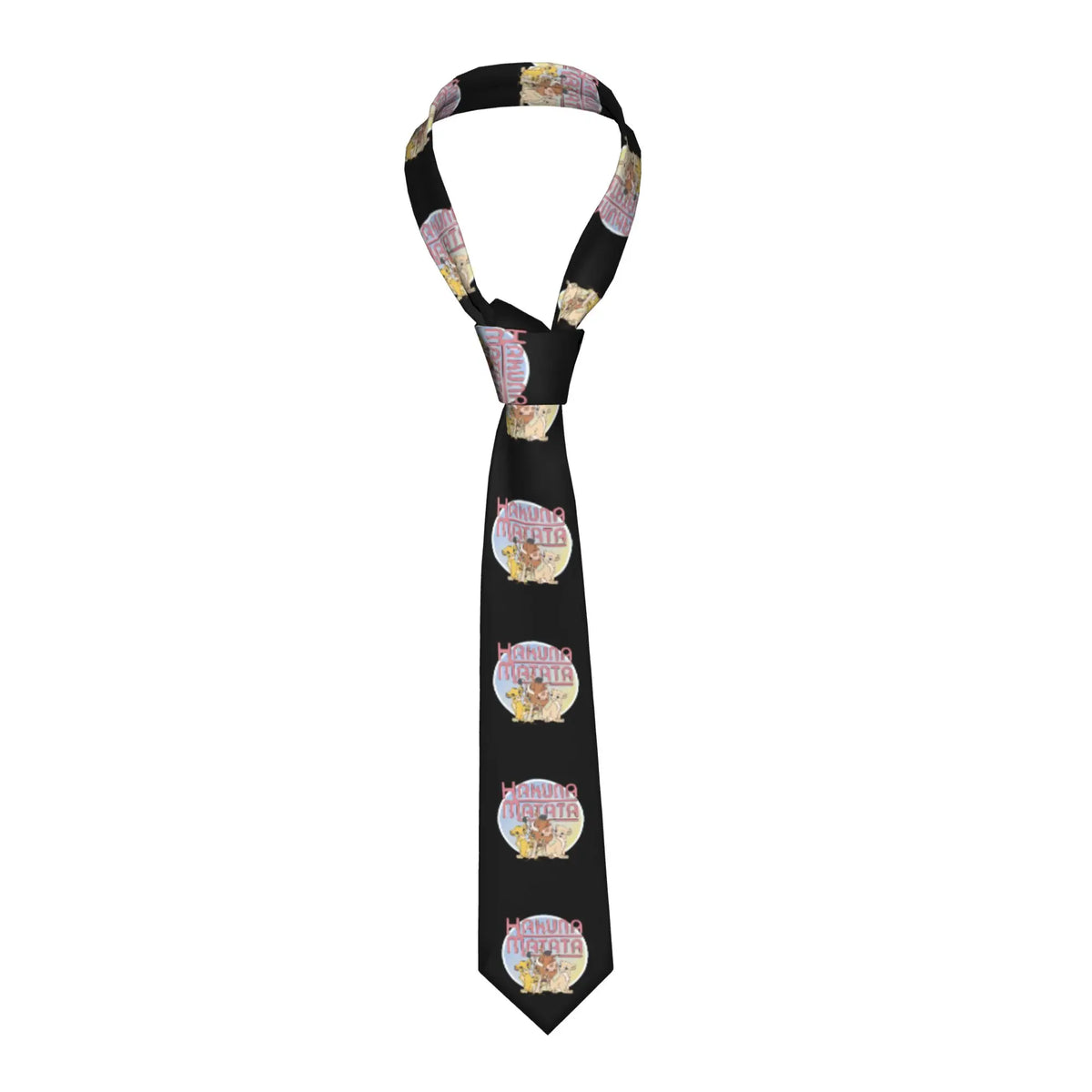 Fashion Anime The Lion King Simba  Neck Ties Men Personalized Silk Cartoon  Necktie for Business Gravatas