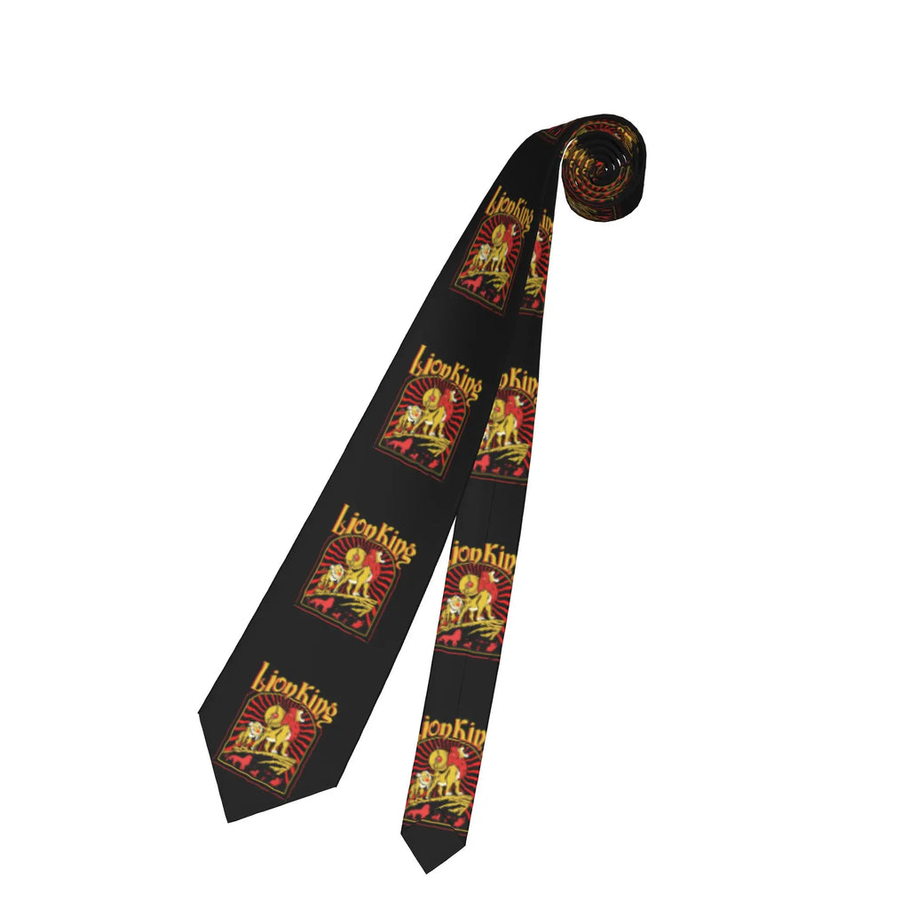 Fashion Anime The Lion King Simba  Neck Ties Men Personalized Silk Cartoon  Necktie for Business Gravatas